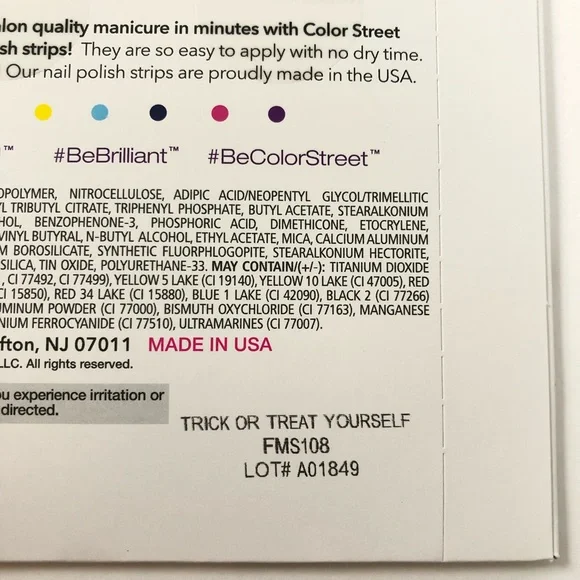 ❌SOLD❌Color Street Trick or Treat Yourself Nail Strips Retired - Picture 5 of 5